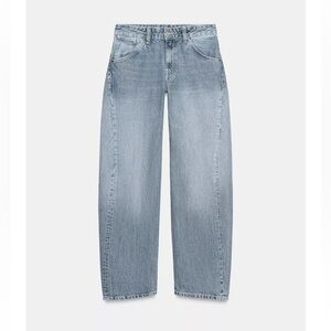 TRE LOW RISE CROPPED JEANS WITH DISPLACED SEEMS